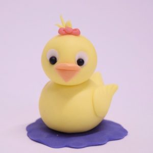 cute duck figure cake topper class at the London cake academy