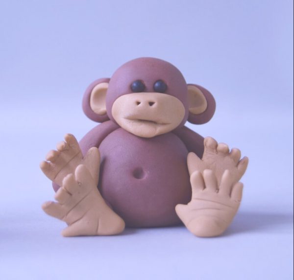 cute monkey figure cake topper class at the London cake academy