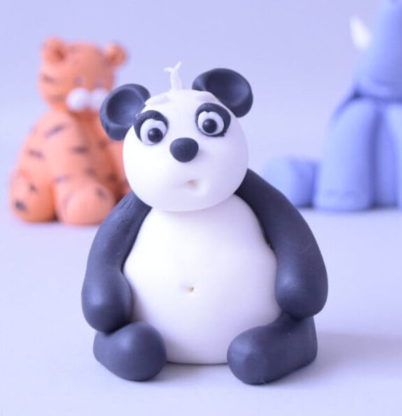 cute panda figure cake topper class at the London cake academy